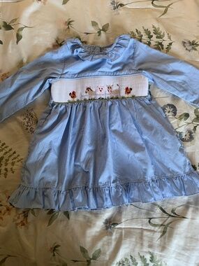 Stitchy Fish embroidered farm dress